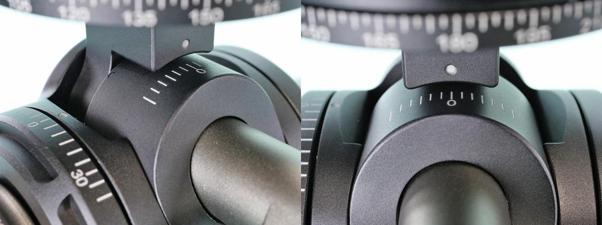 14
Leofoto G4 ギア雲台
スイング目盛