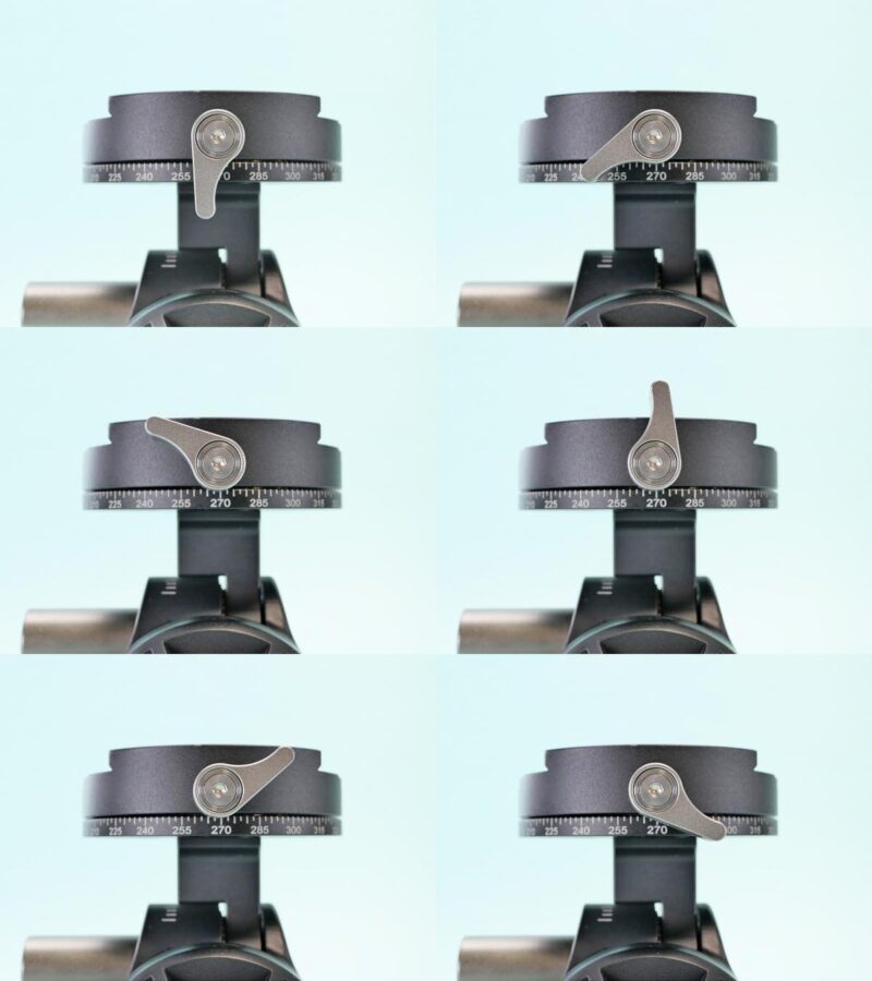 22
Leofoto G4 ギア雲台
パンロックレバー_閉まり止まり位置調整例