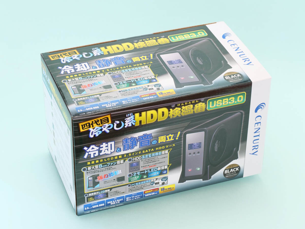 01
センチュリー 外付けHDDケース 四代目冷やし系HDD検温番
パッケージ